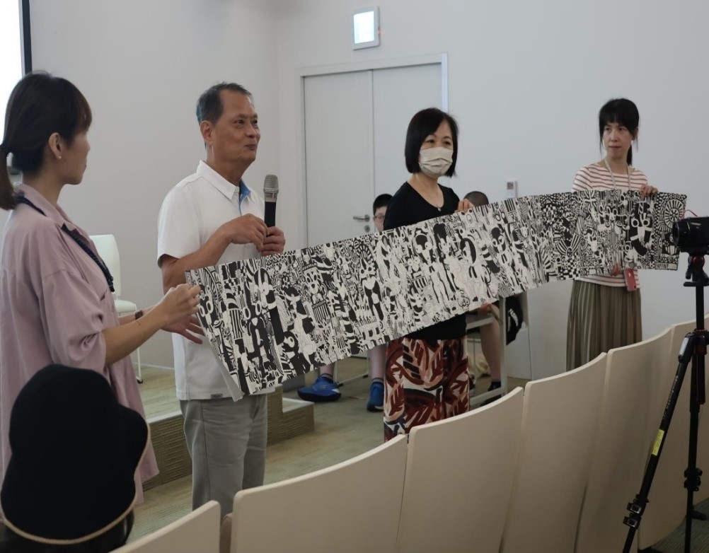 葉世原老師與郭欣怡老師發表學習型藝術創作於台南美術館市民分享---藝術創作是自由的力量